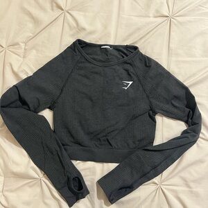 Gymshark Women's Black Long Sleeve Top
